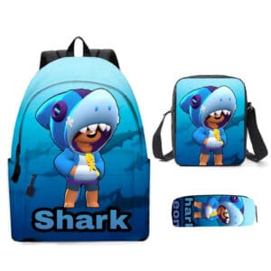 Backpack 3D Brawl Stars Shark Leon Rucksack