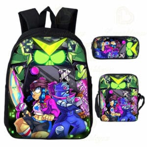 Brawl Stars 8 Bit and Tara Backpacks 3ps Set For Students