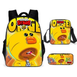 3pcs/set Leon Sally Brawl Stars Backpack Set