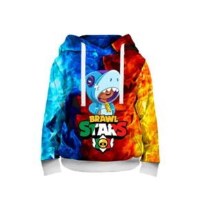 3D Printed Shark Leon Brawl Stars Hoodies