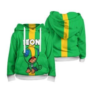 Brawl Stars Leon Sally Zipper-up Hoodie Sweatshirt