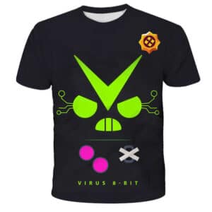 Virus 8-bit Brawl Stars T-shirts for Childrens & Adults