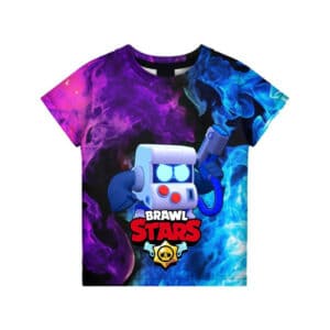 Brawl Stars Printed T-Shirt: Default 8-Bit