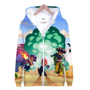 Brawl Stars All Character Zipper-up Hoodie Sweatshirt Poco