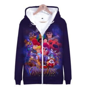 Brawl Stars Hoodie All Character Zipper-up Sweatshirt Tops