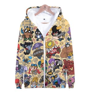 Brawl Stars Zipper-up Hoodie Tops All Character