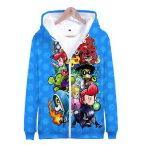 Brawl Stars Piper All Character Zipper-up Hoodie Sweatshirt