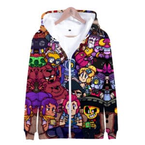 Brawl Stars Zipper-up Sweatshirt Hoodie All Character