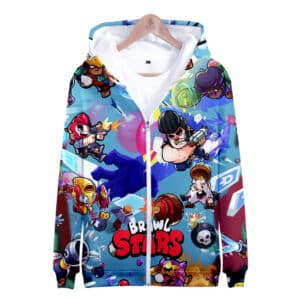 Brawl Stars All Character Hoodie Zipper-up Sweatshirt