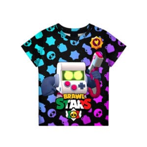 Brawl Stars Summer T-Shirt Tees Classic 8-Bit