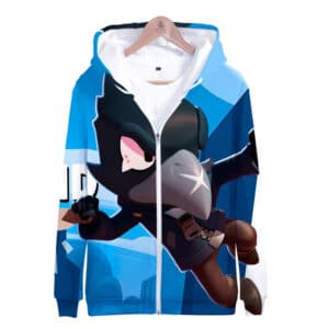 Brawl Stars Crow Default Zipper-up Hoodie Sweatshirt