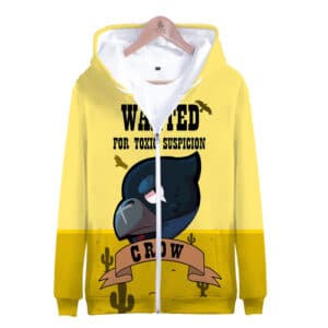 Default Crow Zipper-up Hoodie Brawl Stars Sweatshirt