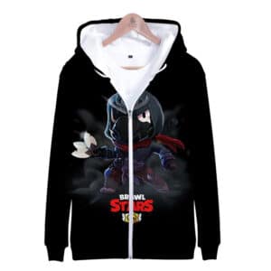 Brawl Stars Default Crow Zipper-up Hoodie Sweatshirt