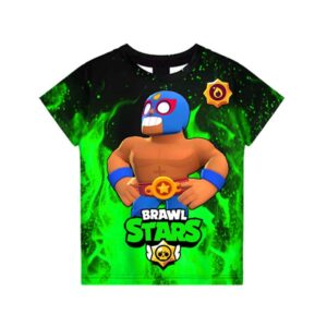 El Primo Tees Brawl Stars T-shirt Power El Fuego