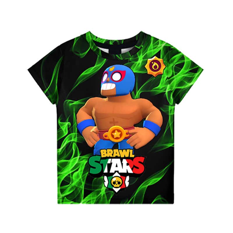Brawl Stars T-shirt Default El Primo Tees Power El Fuego