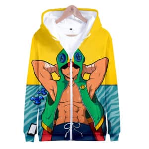 Brawl Stars Sweatshirt Leon Default Zipper Hoodie