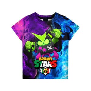 3d Printed Virus 8-Bit Brawl Stars T-Shirts