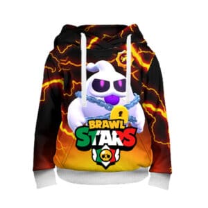 Brawl Stars Ghost Squeak Hoodie Power Chain Reaction