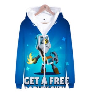 Brawl Stars Zipper-up Hoodie Sweatshirt Barley