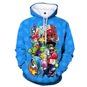 Brawl Stars Hoodie Sweatshirt All Character Spike Crow