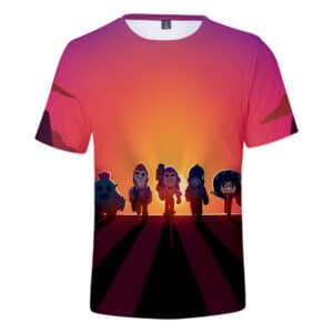 All Character Brawl Stars T-shirt Crow Colt Spike Poco Shelly