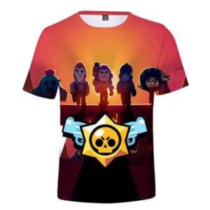 Brawl Stars T-shirt Crow Spike Shelly Colt Poco Tees