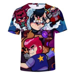 All Character Brawl Stars T-shirt Colt Nita Bull
