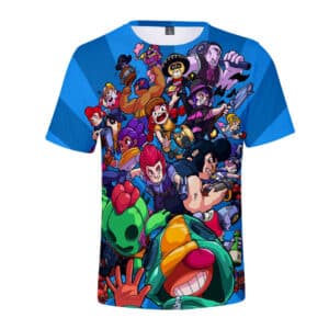 Brawl Stars T-shirt All Character Tees Leon Spike Frank