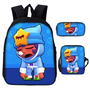3 in 1 Brawl Stars Backpacks Set: Sandy