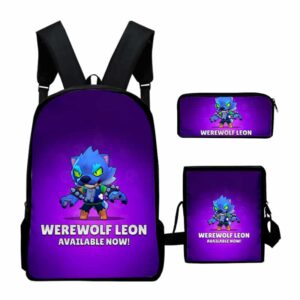Brawl Stars Backpacks Set: Werewolf Leon