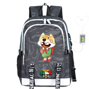 Shiba Brawl Stars School Backpacks