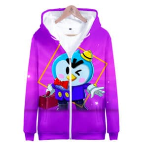 MR.P Brawl Stars Zipper-up Hoodie Sweatshirt