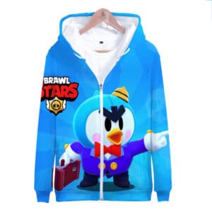 Brawl Stars Zipper-up Hoodie Sweatshirt Mr. P