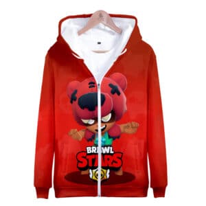 Brawl Stars Nita Zipper-up Hoodie Sweatshirt