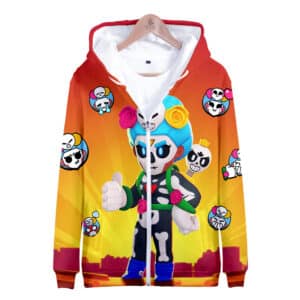 Brawl Stars Zipper-up Sweatshirt O Ween Rosa