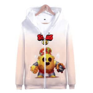 Brawl Stars Zipper-up Hoodie Sweatshirt Robo Spike
