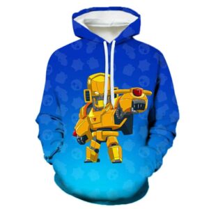 Brawl Stars Hoodie Sweatshirt Gold Mecha Bo