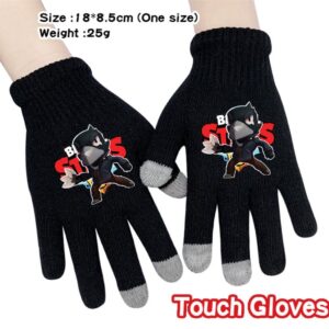 Crow Brawl Stars Full Finger Touch Gloves