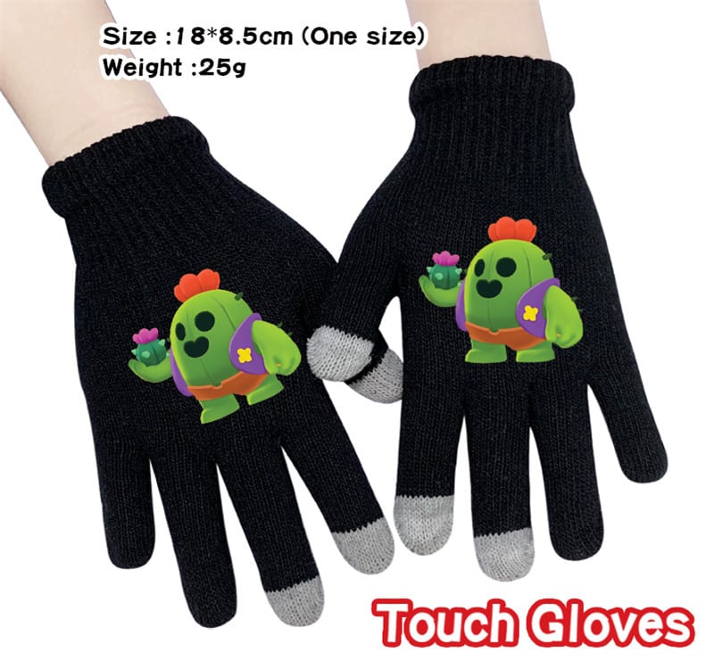 Spike Brawl Stars Full Finger Touch Gloves