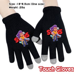 Shelly Brawl Stars Full Finger Touch Gloves
