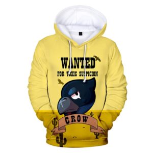 Brawl Stars Hoodie Sweatshirts Crow Wanted