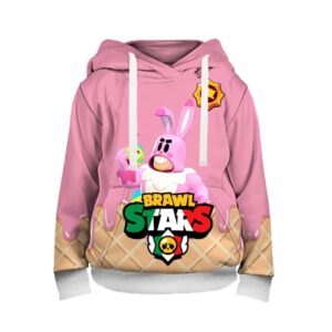 Bunny Grom Brawl Stars Hoodie Power Foot Patrol