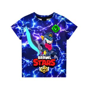 Brawl Stars Black Robo Mortis T-Shirt Tees