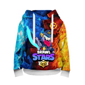 Brawl Stars Black Robo Mortis Hoodie Coiled Snake