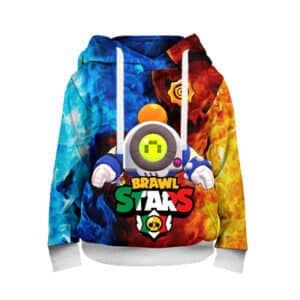 Brawl Stars Hoodie Sweatshirt Retro Nani Tempered Steel