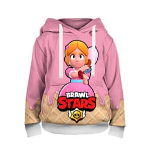 Brawl Stars Pink Piper Hoodie Sweatshirt