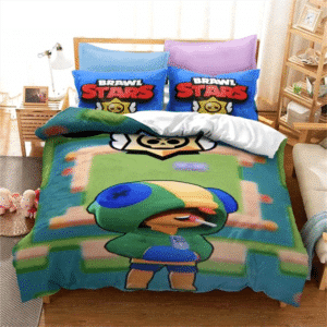 Brawl-Stars-Bedding-Set-Anime-Duvet-Cover-Quilt-Cover-Pillowcase-Double-Size-Kids-Bedroom