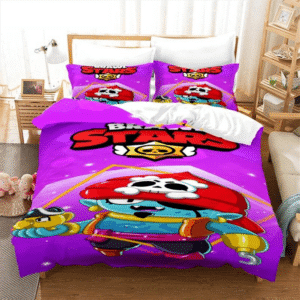 Brawl-Stars-Bedding-Set-Anime-Duvet-Cover-Quilt-Cover-Pillowcase-Double-Size-Kids-Bedroom