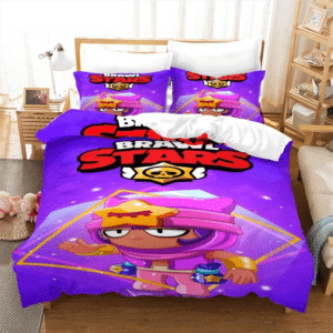 Brawl-Stars-Bedding-Set-Anime-Duvet-Cover-Quilt-Cover-Pillowcase-Double-Size-Kids-Bedroom