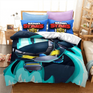 Brawl-Stars-Bedding-Set-Anime-Duvet-Cover-Quilt-Cover-Pillowcase-Double-Size-Kids-Bedroom
